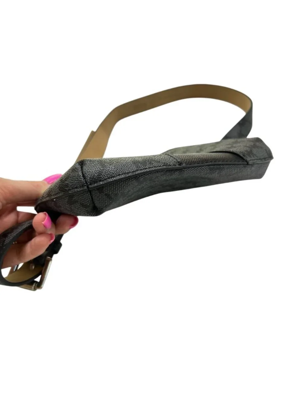 Michael Kors NWOT Monogrammed Adjustable Belt Bag Back Grey Size L/XL
